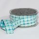 Woven Edge Chenille Blocks 7/8 inch 10 yards Light Blue
