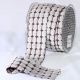 Woven Edge Chenille Blocks 1 5/8 inch 10 yards Grey