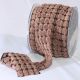 Woven Edge Chenille Blocks 1 5/8 inch 10 yards Chocolate