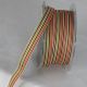 French Stripes 5/8 inch 33 yards Brown Orange
