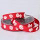 Woven Edge Grosgrain Flowers 5/8 in 22 yd Red