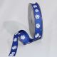 Woven Edge Grosgrain Flowers 5/8 in 22 yd Blue