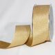 Woven Edge Sparkle Taffeta 1.5 in 27 yd Gold
