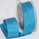 Woven Edge Sparkle Taffeta 1.5 in 27 yd Turquoise