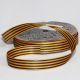 Gold Black Stripe Satin 5/8 inch 27 yards
