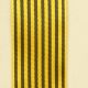 Yellow Black Stripe Satin  1.5 inch 27 yards