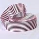 Pink Black Stripe Satin  1.5 inch 27 yards