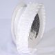 Woven Edge Ruffle 1.5 inch 15 yards White