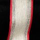 French Wire Edge Linen 1.25 inch 22 yards Red