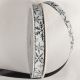 Printed Satin Snow Crystals Ribbon Black/White 0.375 inch by 18 yards