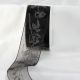 Mourning Black Roses Ribbon 2 inch 22 yards