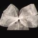 Plain Organdy Ribbon 4 Inch 55 Yards Silver Pearl