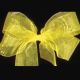 Plain Organdy Ribbon 1 Inch 55 Yards Yellow
