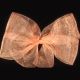 Plain Organdy Ribbon 3 Inch 55 Yards Peach