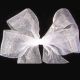 Plain Organdy Ribbon 3 Inch 55 Yards White