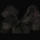 Plain Organdy Ribbon 4 Inch 55 Yards Black
