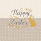 Embroidery Easter Taupe Lunch Napkin
