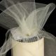 Designer Tulle 3 inch 55 yards Cream
