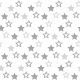 Stars All Over Silver Lunch Napkin
