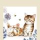 Cats and Bees Cocktail Napkin