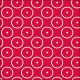 Dots Circles Red Lunch Napkin
