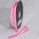 Striped Woven Grosgrain 1 Inch 55 Yards Pink/white