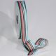 Striped Woven Grosgrain 1 Inch 55 Yard Green/pink/blue