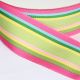 Striped Woven Grosgrain 2 In 55 Yard Pink/green/blue