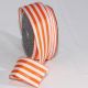 French Wired Stripes 1.6 Inch 27 Yards  Orange