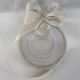 Wire Edge Taffata Ribbon 1 inch by 27 yards Cream
