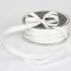 French Wired Taffeta Ribbon 3/8 Inch 54 Yards White