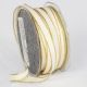 Gold Wired Taffeta Ribbon 3/8 Inch 54 Yards Ivory