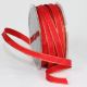 Gold Wired Taffeta Ribbon 3/8 Inch 54 Yards Red
