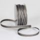 Silver Wired Taffeta Ribbon 3/8 Inch 54 Yards Silver Grey