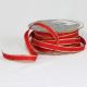 Gold Wired Taffeta Ribbon 3/8 Inch 54 Yards Scarlet Red