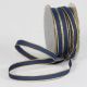 Gold Wired Taffeta Ribbon 3/8 Inch 54 Yards Navy