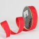 Gold Wired Taffeta Ribbon 1 Inch 27 Yards Red