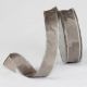 Silver Wired Taffeta Ribbon 1 Inch 27 Yards Silver Grey