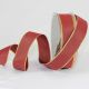 Gold Wired Taffeta Ribbon 1 Inch 27 Yards Burgundy