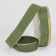 Gold Wired Taffeta Ribbon 1 Inch 27 Yards Forest Green