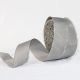 Silver Wired Taffeta Ribbon 1.5 Inch 27 Yards Silver Grey