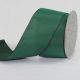 French Wired Taffeta Ribbon 2.5 Inch 27 Yards Hunter Green