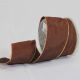 Gold Wired Taffeta Ribbon 2.5 Inch 27 Yards Chocolate