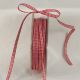 Woven Edge Vichy Check 3/16 inch by 55 yards Red/White