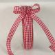 Woven Edge Vichy Check 3/8 inch by 37 yards Red/White