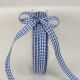 Woven Edge Vichy Check 3/8 inch by 37 yards Royal Blue/White