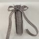 Woven Edge Vichy Check 3/8 inch by 27 yards Espresso/White