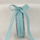 Woven Edge Vichy Check 3/8 inch by 37 yards Light Blue/White