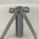 Woven Edge Vichy Check 3/8 inch by 37 yards Black/White