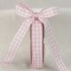 Woven Edge Vichy Check 5/8 inch by 27 yards Soft Pink/White